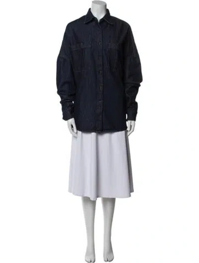 Pre-owned Dries Van Noten Denim Jacket In Blue