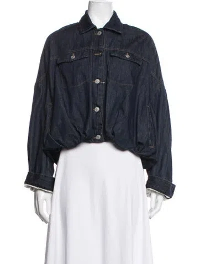 Pre-owned Dries Van Noten Denim Jacket In Blue