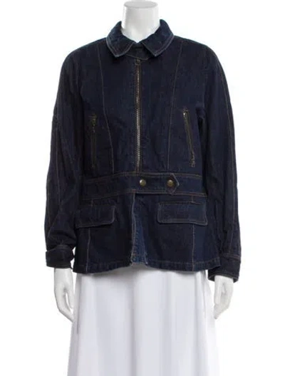 Pre-owned Dries Van Noten Denim Jacket In Gray