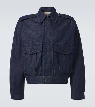 Dries Van Noten Denim Jacket In Blue
