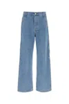 Dries Van Noten Wide-leg Denim Trousers Multiple Pockets In Blue