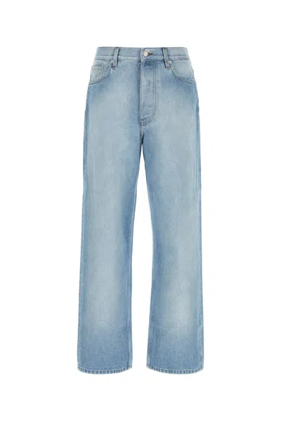 Dries Van Noten Five-pocket Denim Trousers Featuring Belt Loops In Blue