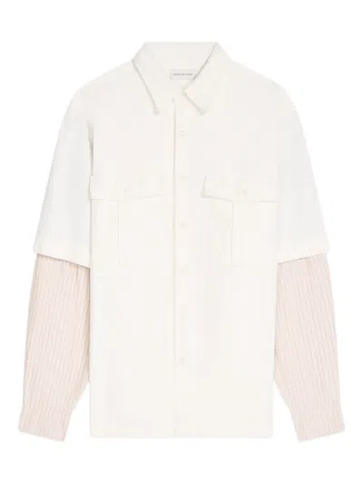 Dries Van Noten Denim Shirt In White