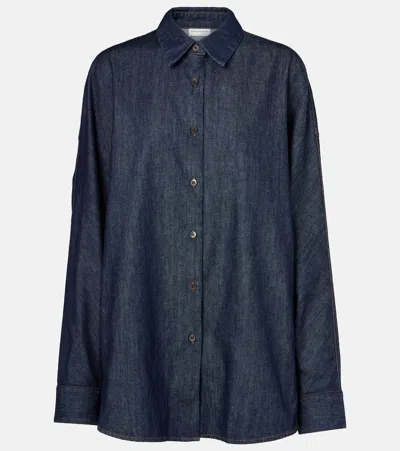 Dries Van Noten Denim Shirt In Blue