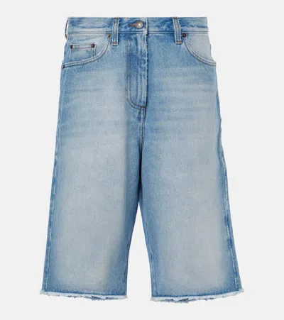 Dries Van Noten Denim Shorts In Blue