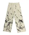 Dries Van Noten Denim Trousers With Belt Loops In Neutral