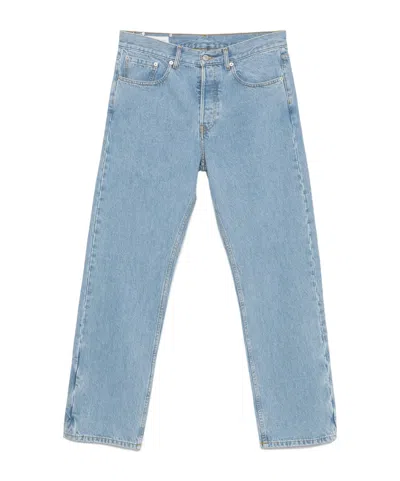 Dries Van Noten Denim Trousers With Belt Loops In Blue