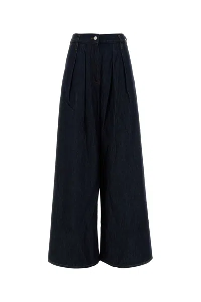 Dries Van Noten Denim Wide-leg Jeans In Blue