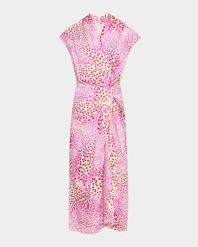 Dries Van Noten Dillian Twisted Cap-sleeve Midi Dress