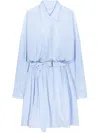 Dries Van Noten Dindi Belted Long-sleeve Shirtdress