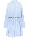 Dries Van Noten Dindi Belted Long-sleeve Shirtdress