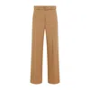 Dries Van Noten Belted Straight-leg Wool-blend Pants In Brown