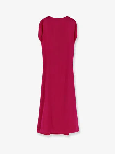 Dries Van Noten Diria Silk Dress In Pink