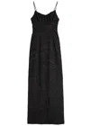 Dries Van Noten Womens Black Dirios Sleeveless Jacquard Woven Maxi Dress In Black