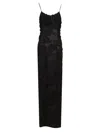 Dries Van Noten Womens Black Dirios Sleeveless Jacquard Woven Maxi Dress In Black