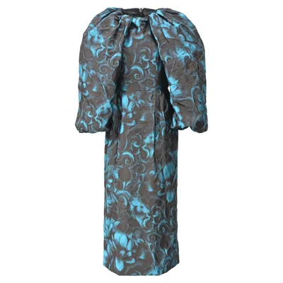 Dries Van Noten Divas Brocade Midi Dress In Multicolor Polyester