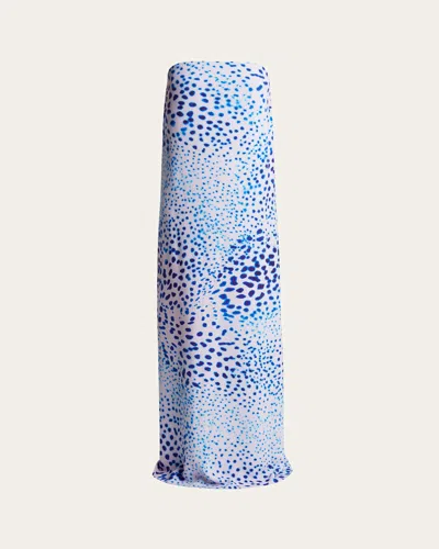 Dries Van Noten Doja Printed Strapless Long Dress