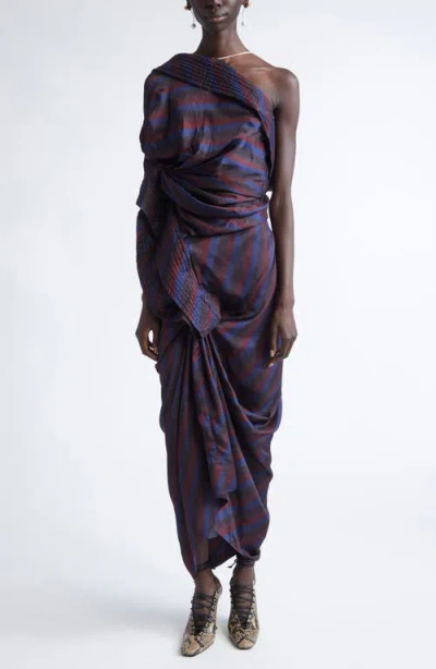 DRIES VAN NOTEN DRIES VAN NOTEN DOLLA STRIPE ONE-SHOULDER