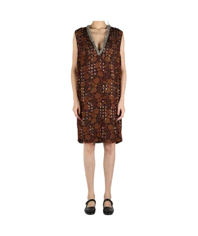 DRIES VAN NOTEN DRIES VAN NOTEN DOLLEGE STUDED MINI DRESS