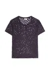 Dries Van Noten Dot-pattern T-shirt In Blue