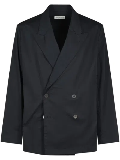 Dries Van Noten Double-breasted Black Cotton Jacket
