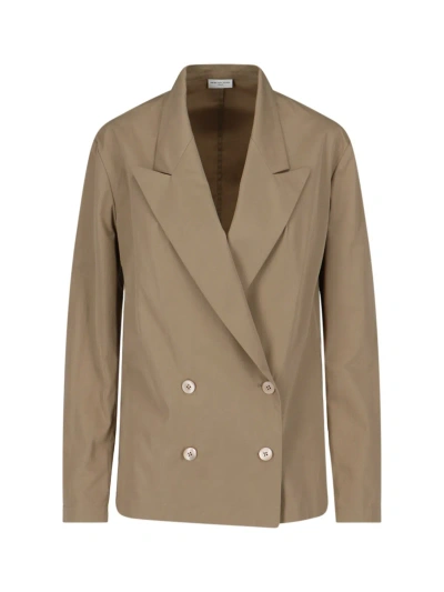 Dries Van Noten Double-breasted Blazer In Beige