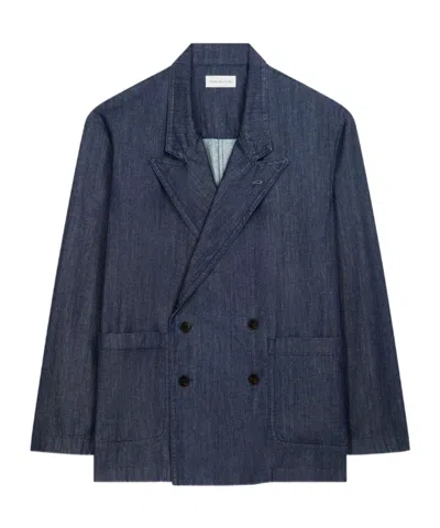DRIES VAN NOTEN DRIES VAN NOTEN DOUBLE-BREASTED DENIM BLAZER