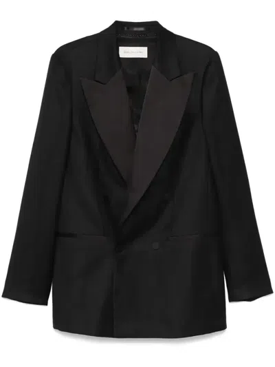 Dries Van Noten Double-breasted Blazer In Black