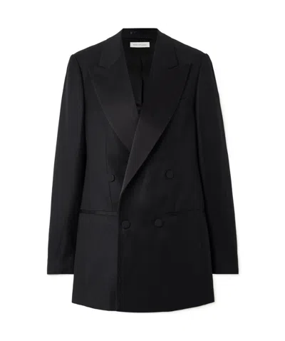 Dries Van Noten Double-breasted Blazer In Black