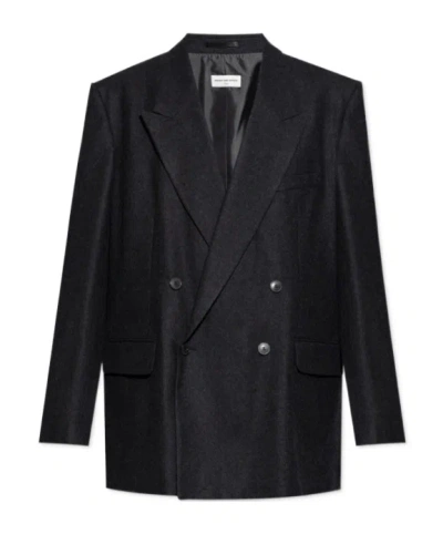 Dries Van Noten Double-breasted Blazer In Black