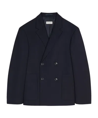 Dries Van Noten Double-breasted Blazer In Black