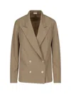 Dries Van Noten Double-breasted Blazer In Brown