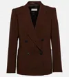 Dries Van Noten Double-breasted Blazer In Brown