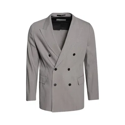 Pre-owned Dries Van Noten Double Breasted Blazer 'grey' | Men's Size 56