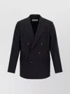 Dries Van Noten Double-breasted Blazer Notched Lapels In Black