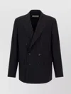 Dries Van Noten Double-breasted Blazer Notched Lapels In Black