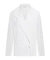 Dries Van Noten 01000-caplana 8329 Cotton Popeline In White