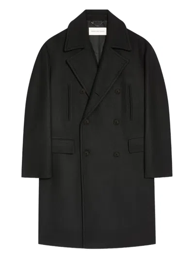 Dries Van Noten Double-breasted Coat In Black