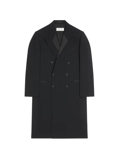 Dries Van Noten Double-breasted Coat In Black