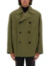 Dries Van Noten Razel Short Coat In Military Green