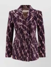 Dries Van Noten Double-breasted Corduroy Blazer Pockets In Purple