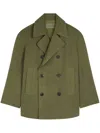 Dries Van Noten Razel Short Coat In Green
