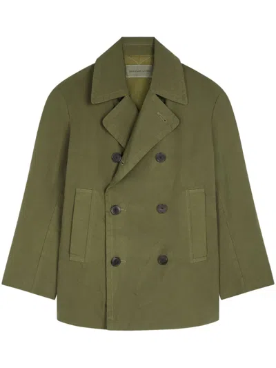 Dries Van Noten Razel Short Coat In Green