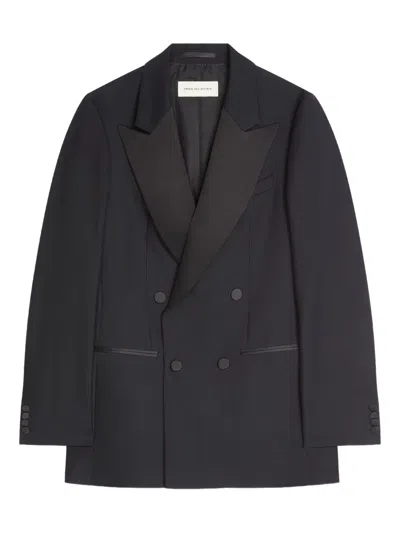 Dries Van Noten Double-breasted Jacket In Black