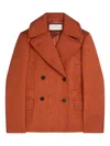 Dries Van Noten Double-breasted Jacket In Brown
