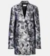 Dries Van Noten Double-breasted Jacquard Blazer In Multi