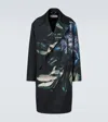 Dries Van Noten Embroidery Polyester Blend Coat In Black