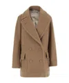 Dries Van Noten Double-breasted Coat In Brown