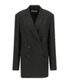 Dries Van Noten Blink Double-breasted Jacket In Jacquard In Black