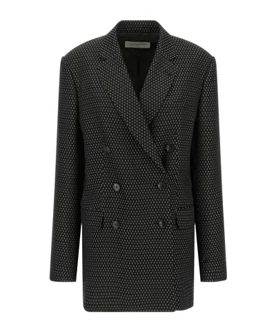 DRIES VAN NOTEN DOUBLE-BREASTED SUIT JACKET